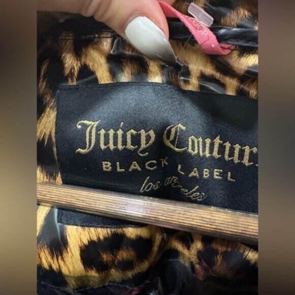 Juicy Couture BLACK LABEL Leopard Print Puffer Jacket - Picture 3 of 14